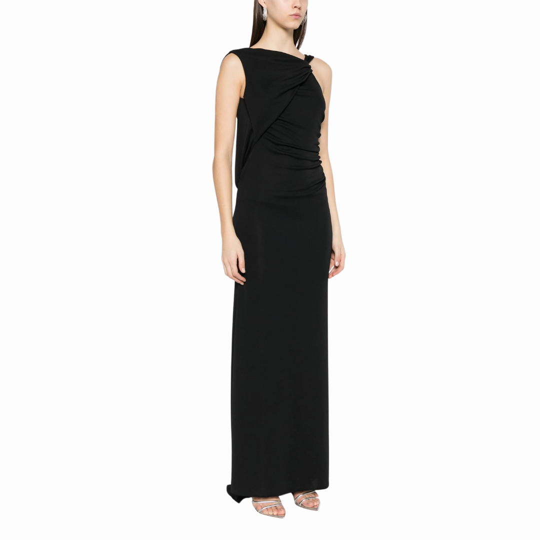 THE ANDAMANE VERNE DRAPE MAXI DRESS