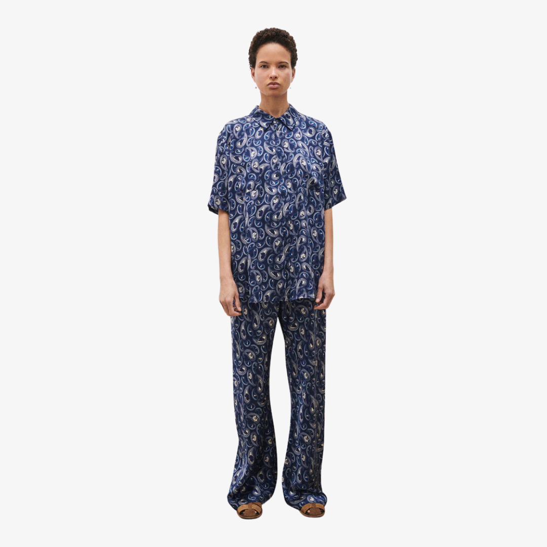 SILK LAUNDRY SHORT BOYFRIEND SHIRT