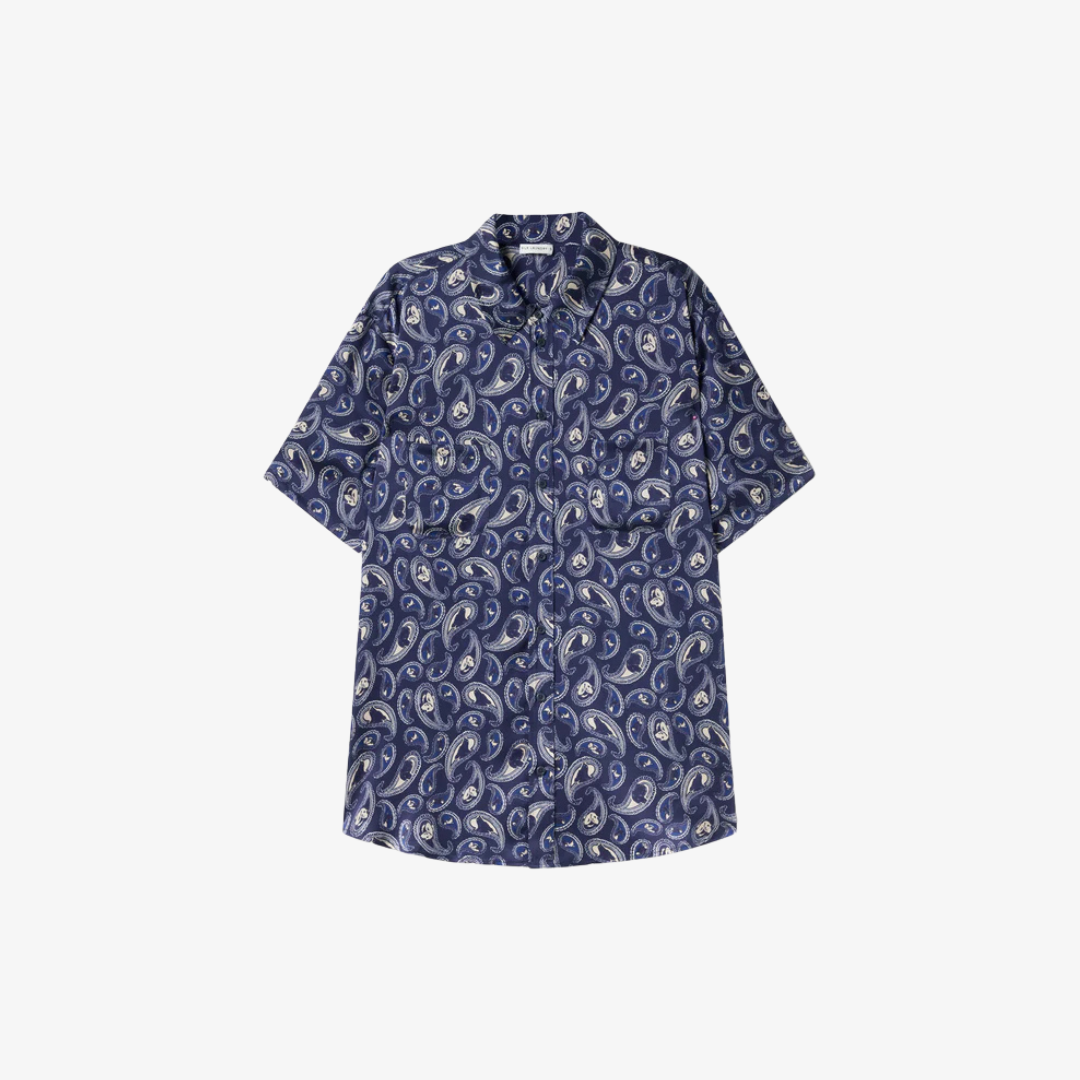 SILK LAUNDRY SHORT BOYFRIEND SHIRT
