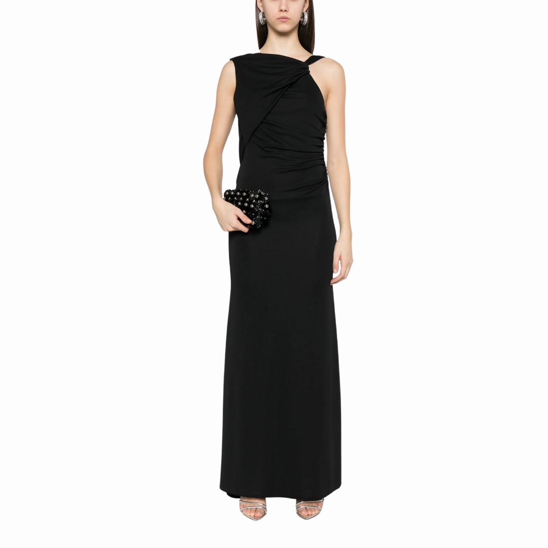 THE ANDAMANE VERNE DRAPE MAXI DRESS