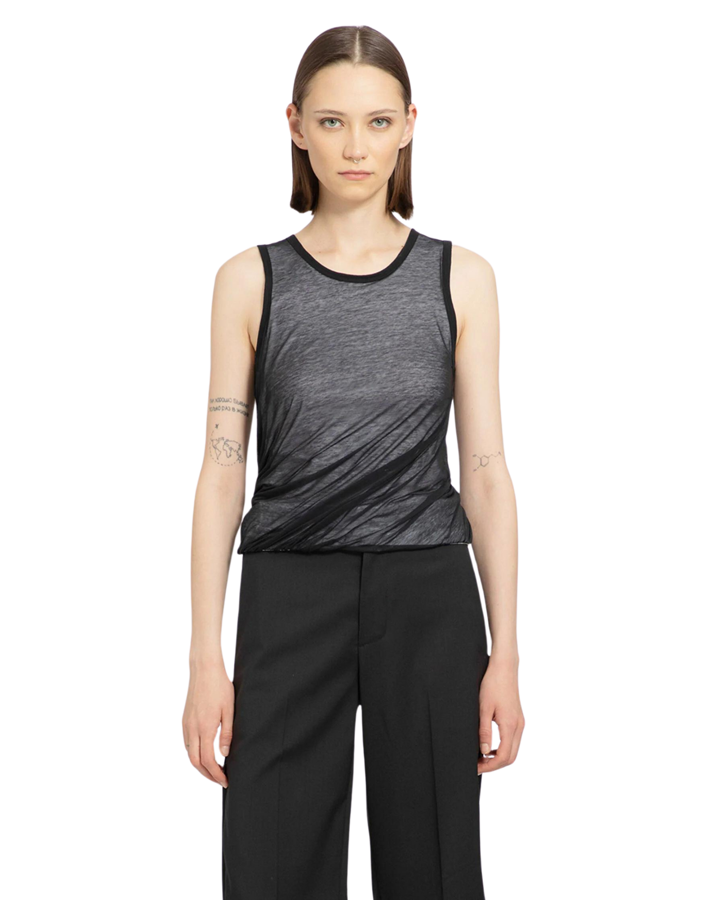 HELMUT LANG BUBBLE KNIT TANK TOP