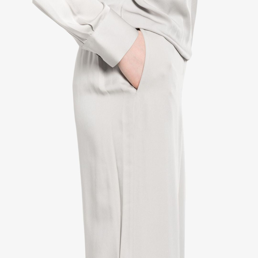 THEORY K0502208 WIDE SILKPULL PANTS