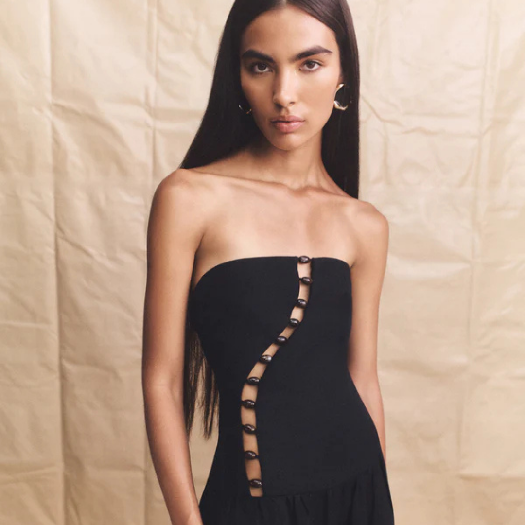 SHONA JOY STRAPLESS CUT OUT DRESS