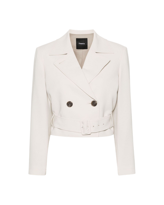 THEORY DOUBLE BREASTED CROP JACKET