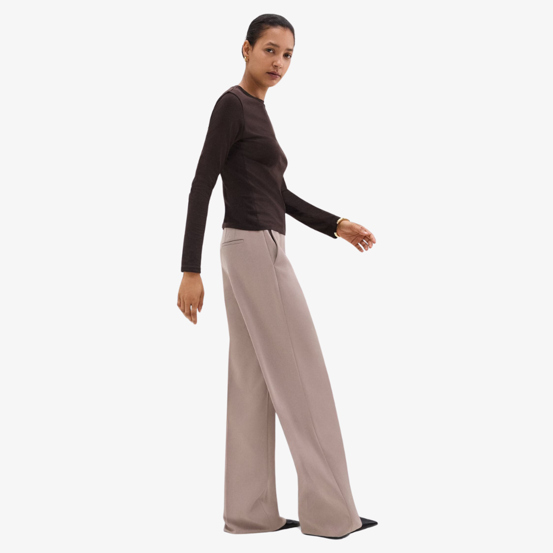 THEORY RELAXED STRIAGHT PANT CREPE