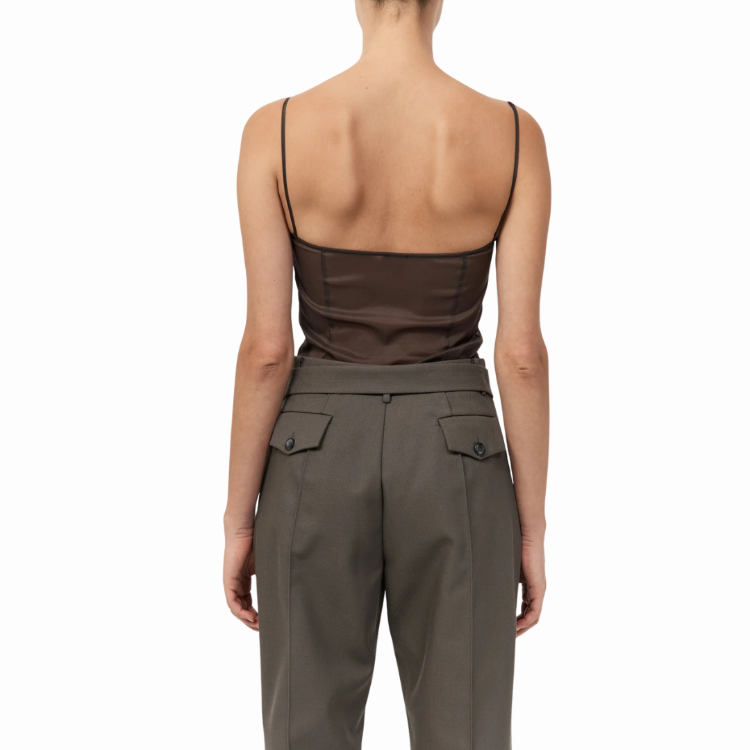 ST AGNI SILK TRANSPARENT CAMI
