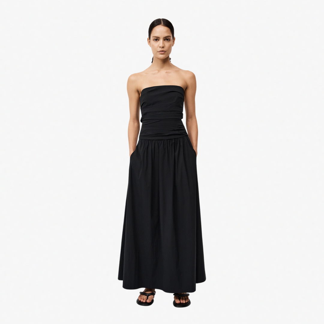 ST AGNI 901 STRAPLESS TIE BACK DRES