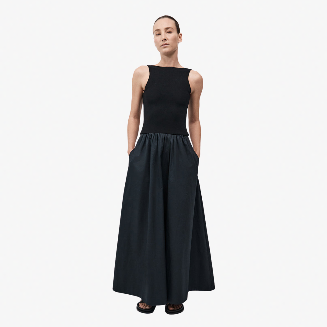 ST AGNI S25-921 BATEAU CUT OUT DRES