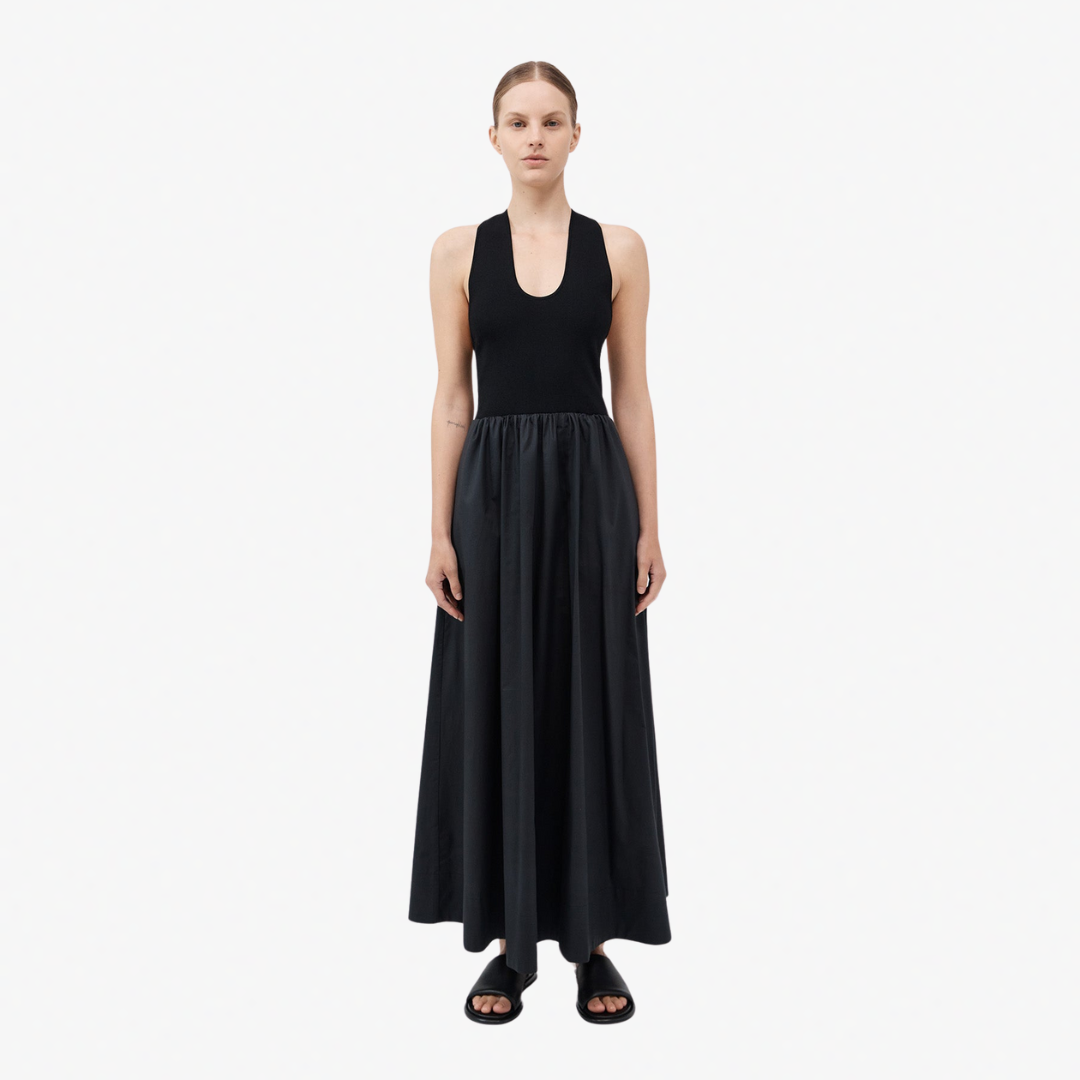 ST AGNI 912 PLUNGE NECK DRESS