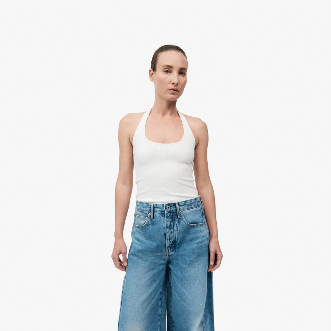 ST AGNI S25-209 RIB HALTER TOP