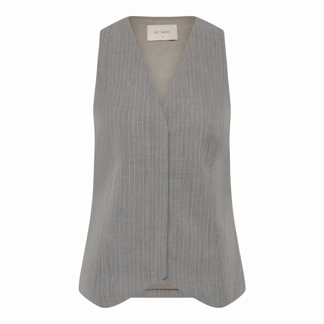 ST AGNI PINSTRIPE VEST