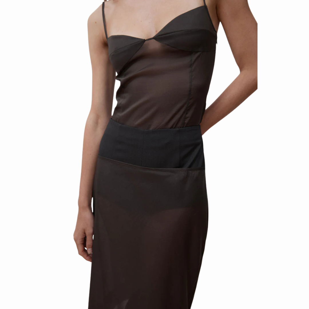 ST AGNI SILK TRANSPARENT CAMI