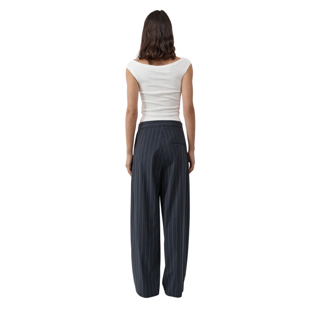 ST AGNI STRIPES PLEAT PANTS