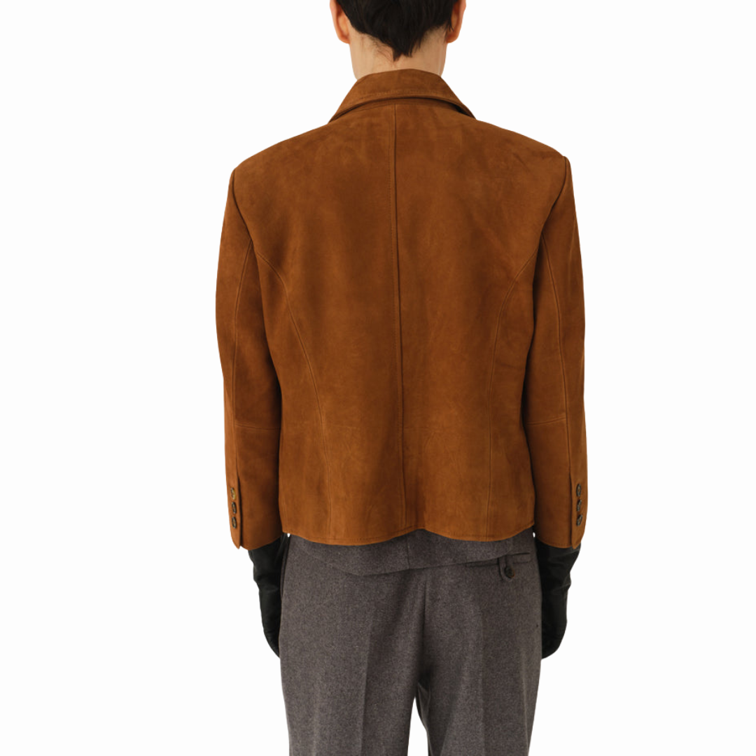 THE GARMENT SUEDE FITTED JACKET