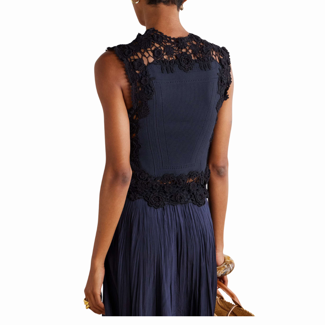 ULLA JOHNSON GIGI CROCHET TOP