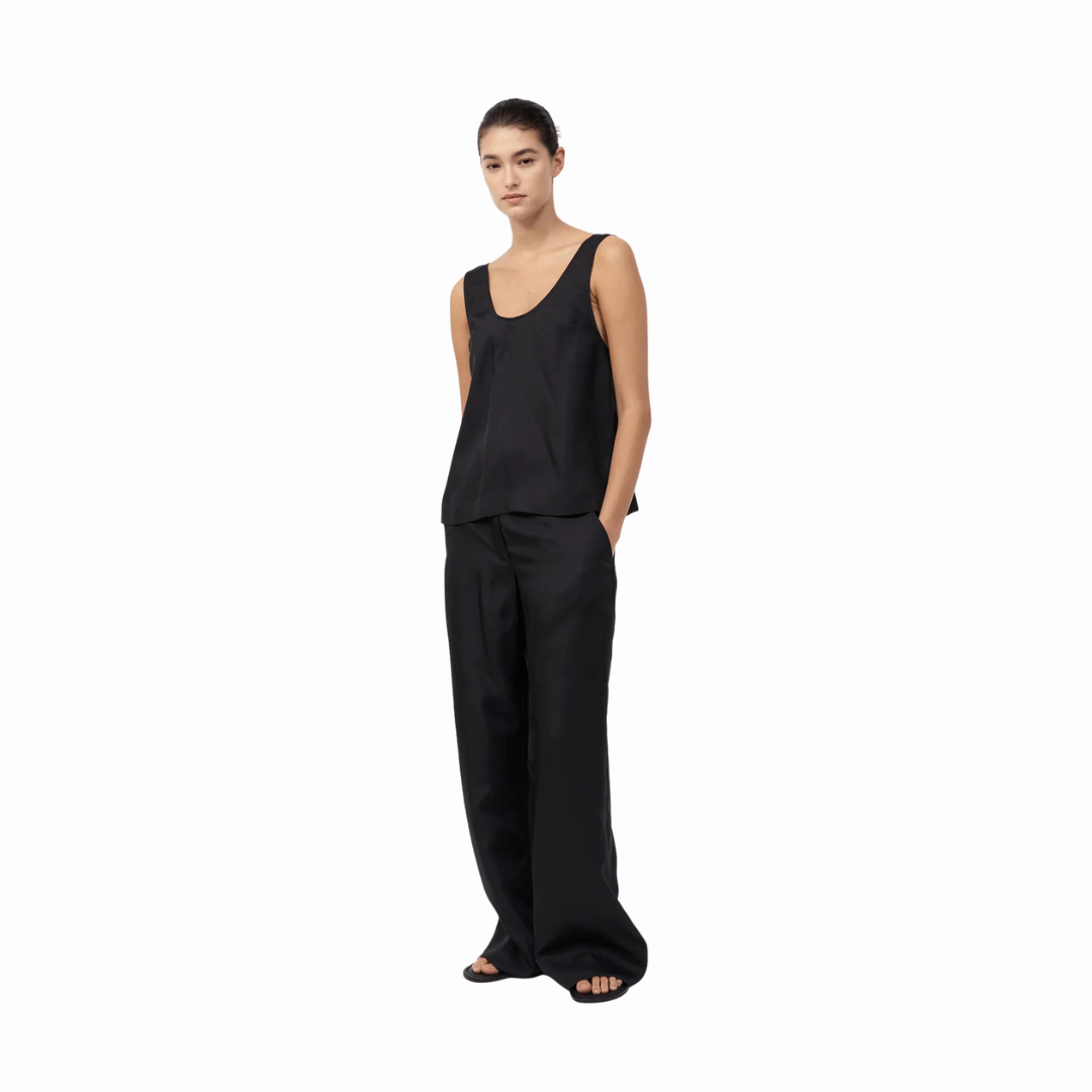 ST AGNI SILK TWILL PANTS