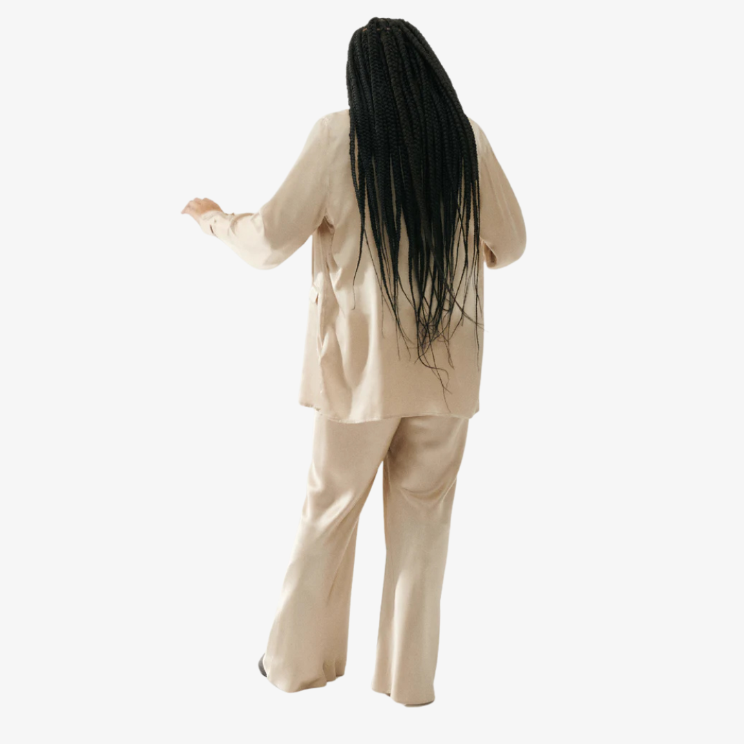 SILK LAUNDRY RELAXED BLAZER