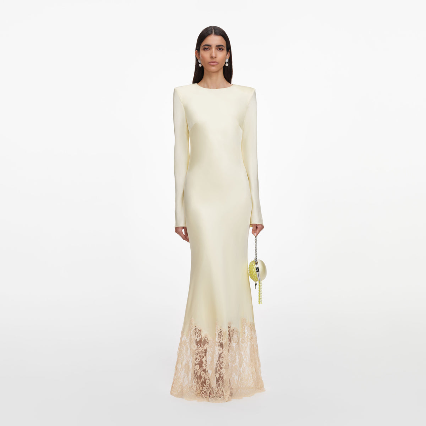 SELF PORTRAIT 046X LACE MAXI DRESS