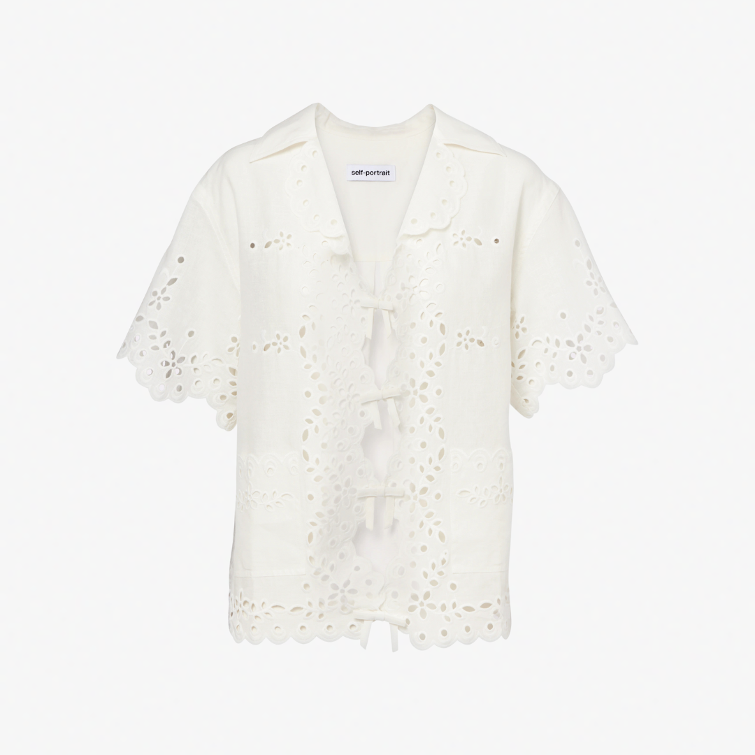 SELF PORTRAIT 138T EMBROIDED TOP