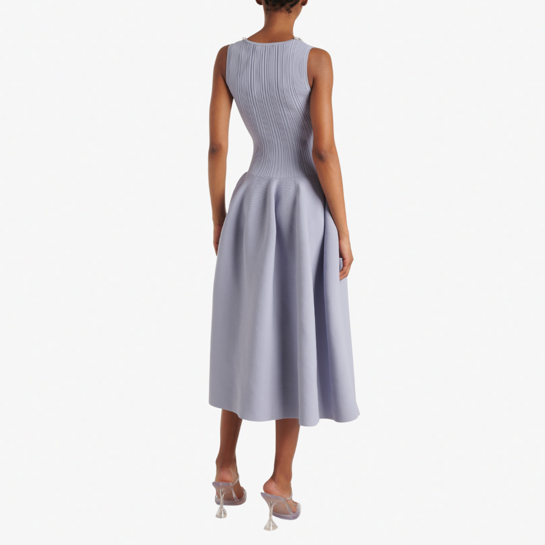 SELF PORTRAIT 127M RIB KNIT DRESS