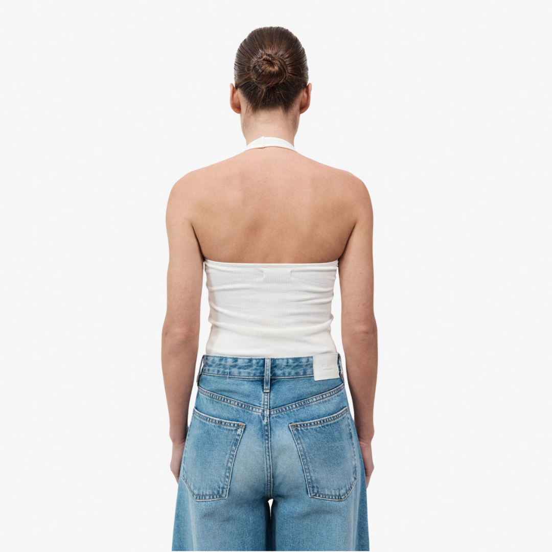 ST AGNI S25-209 RIB HALTER TOP