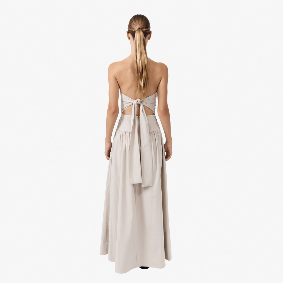ST AGNI 901 STRAPLESS TIE BACK DRES