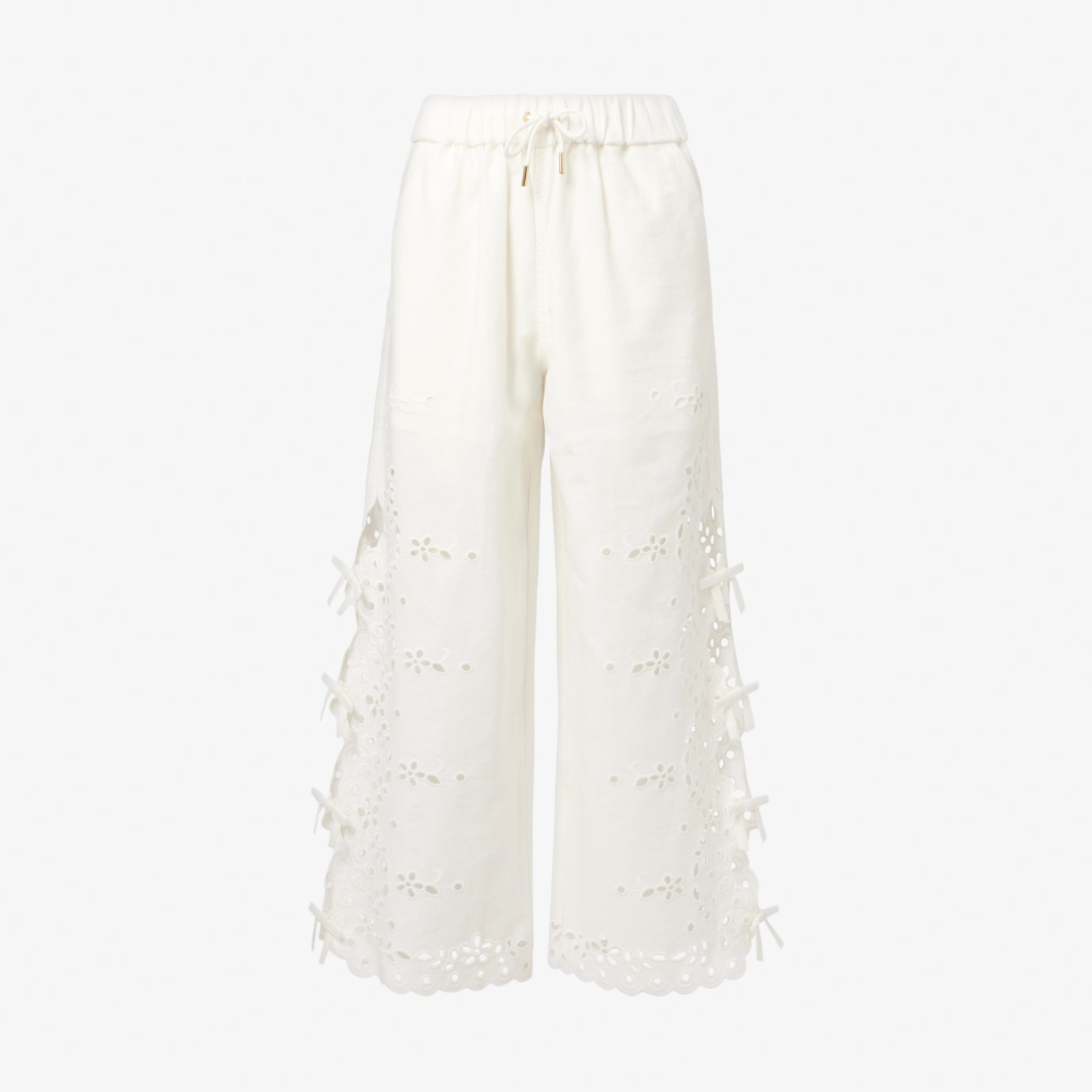 SELF PORTRAIT 128PA EMBROIDER PANTS