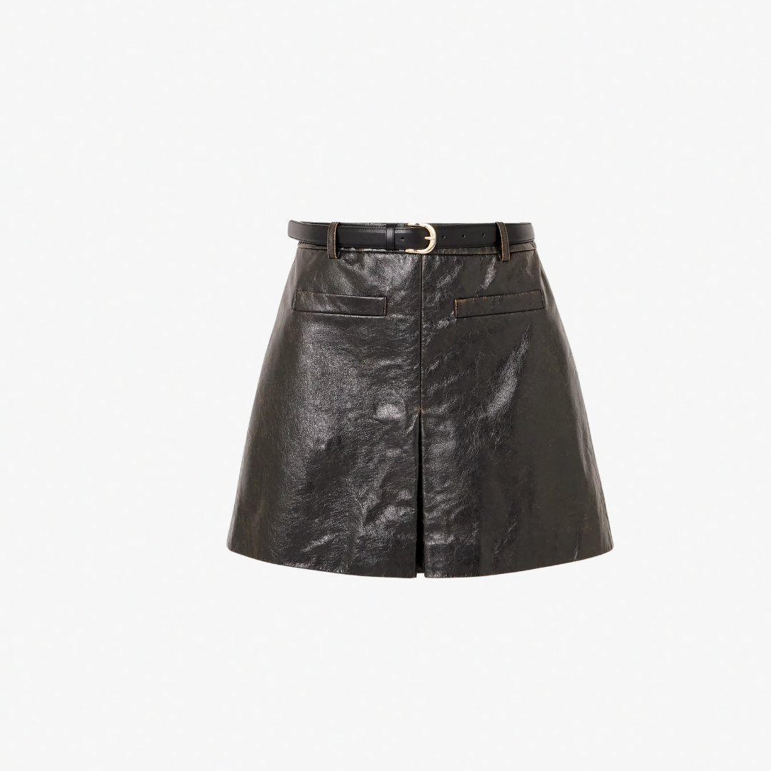 SELF PORTRAIT 092SKB LEATHER SKIRT