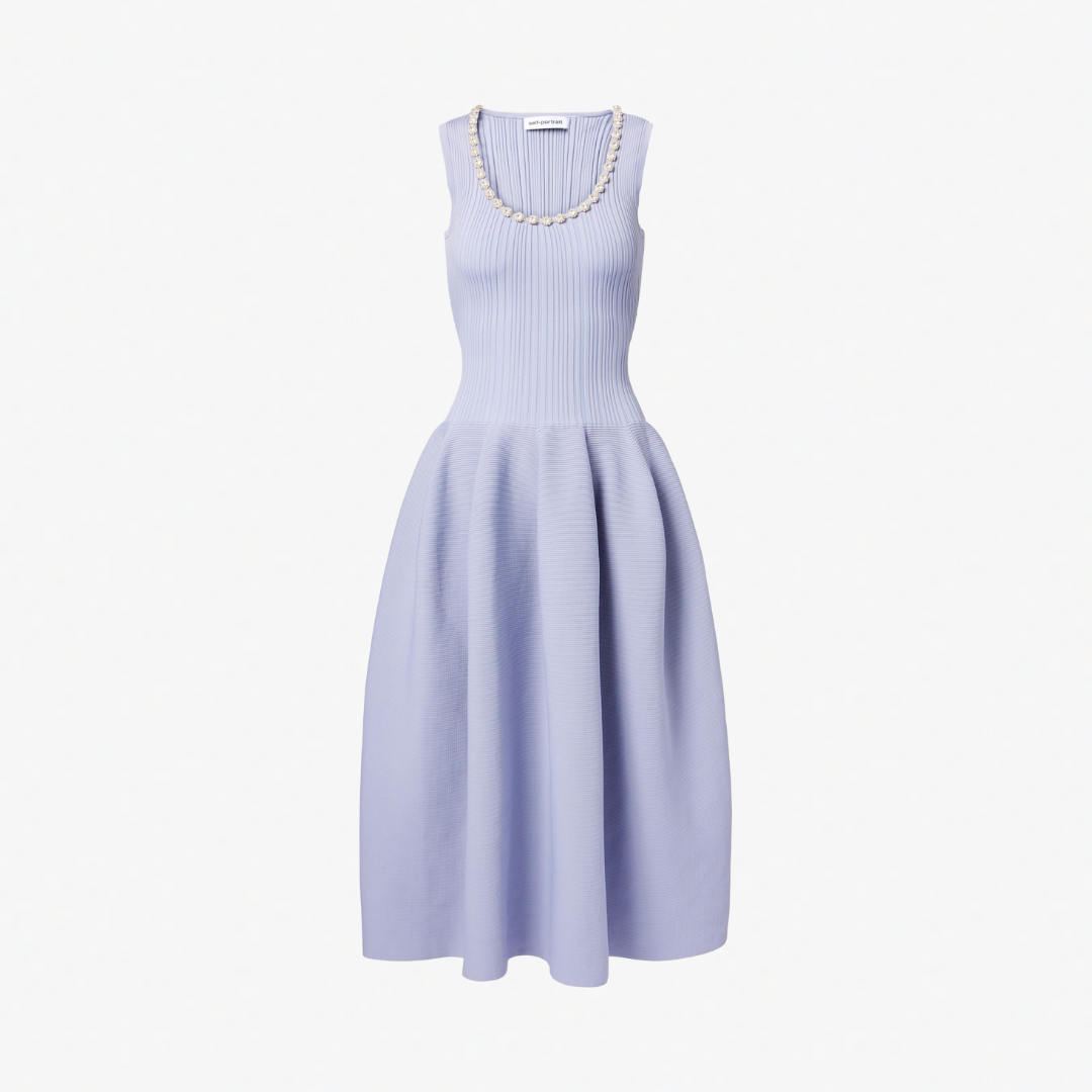 SELF PORTRAIT 127M RIB KNIT DRESS