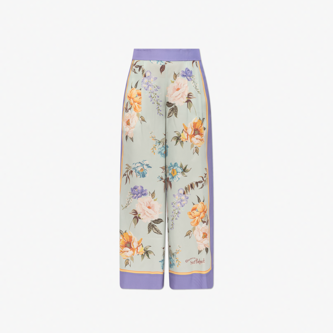 SELF PORTRAIT 143P FLORAL TROUSERS