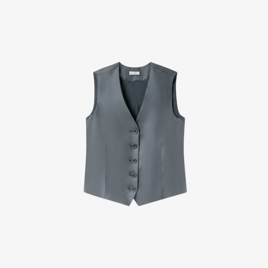 SILK LAUNDRY TWILL VEST