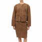 ST AGNI SUEDE COCOON BOMBER