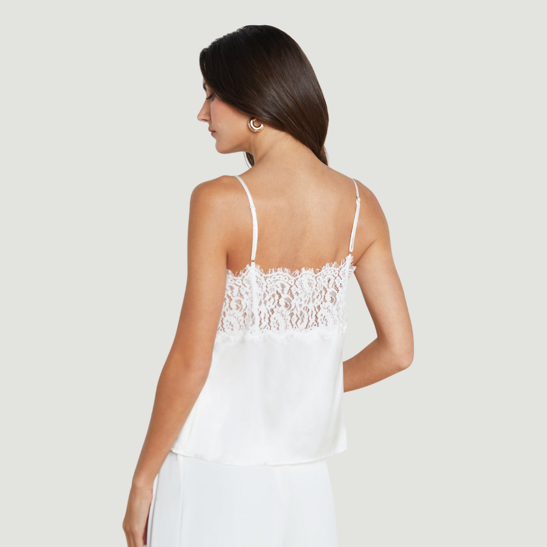 L`AGENCE PRIYA LACE CAMI TOP