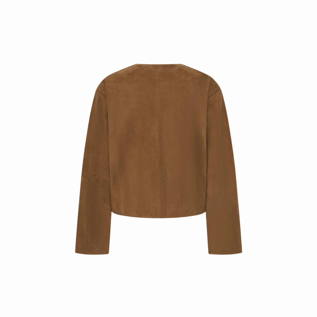 ST AGNI SUEDE COCOON BOMBER