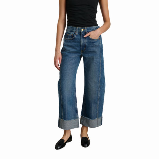 B SIDES RELAXED CUFFED VISTA BLUE