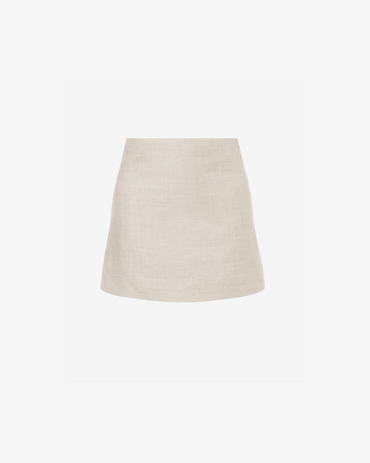 PHILOSOPHY LINEN MINI SKIRT