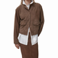 ST AGNI SUEDE COCOON BOMBER