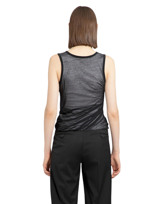 HELMUT LANG BUBBLE KNIT TANK TOP