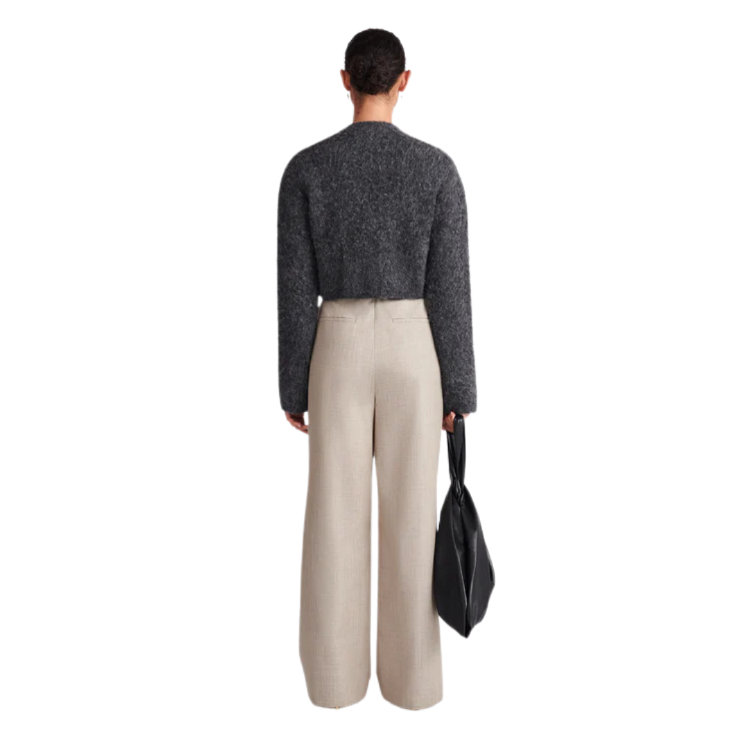 NANUSHKA ULANI LEATHER WOOL PANTS