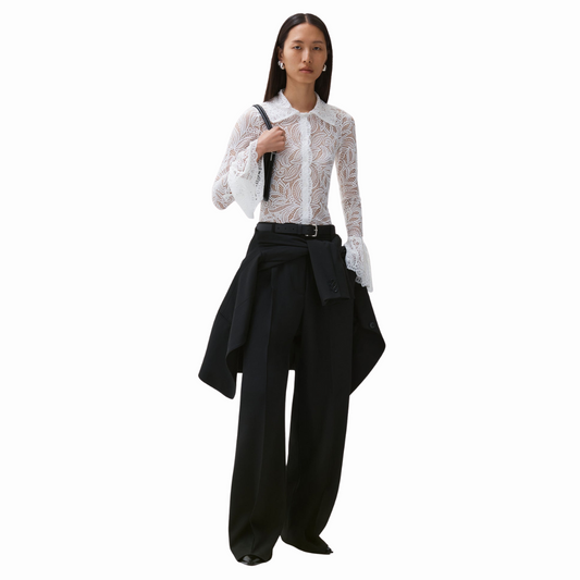 BEAUFILLE STRECH LACE BLOUSE