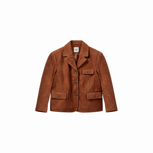 THE GARMENT SUEDE FITTED JACKET