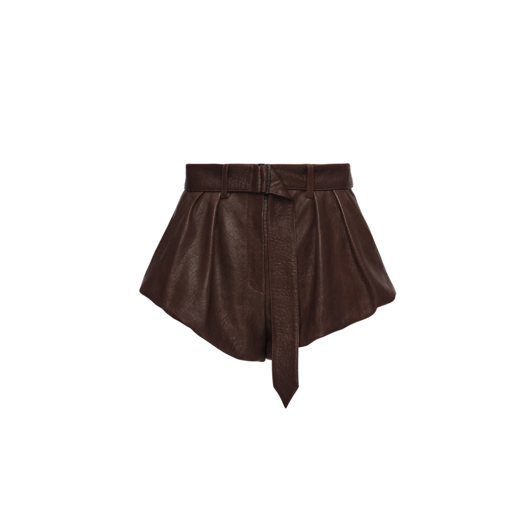 MAGDA BUTRYM LEATHER SHORTS