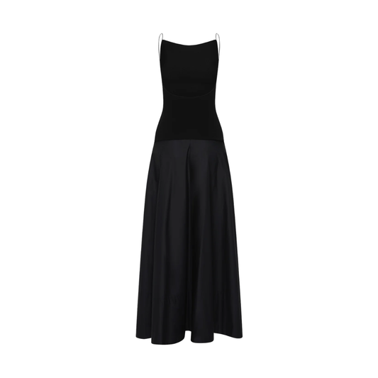 ST AGNI BACKLESS CIRCLE HEM DRESS