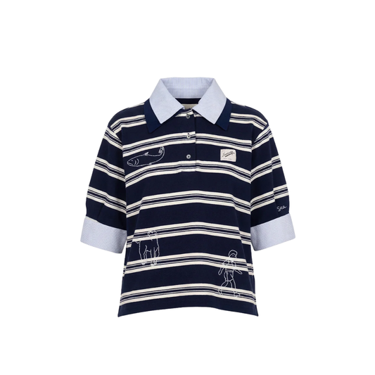 SEA NY MINA NOVELTY LAYRED POLO