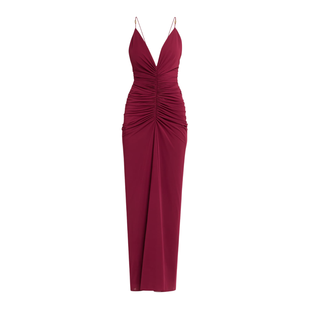 RONNY KOBO ANYA DRESS BLACKBERRY