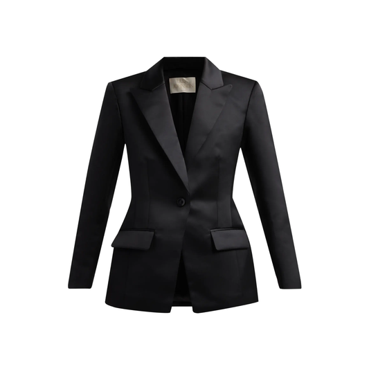 ULLA JOHNSON SOLINE SATIN BLAZER