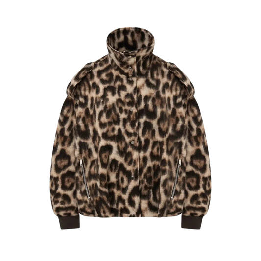 HALFBOY BOMBER LEOPARD