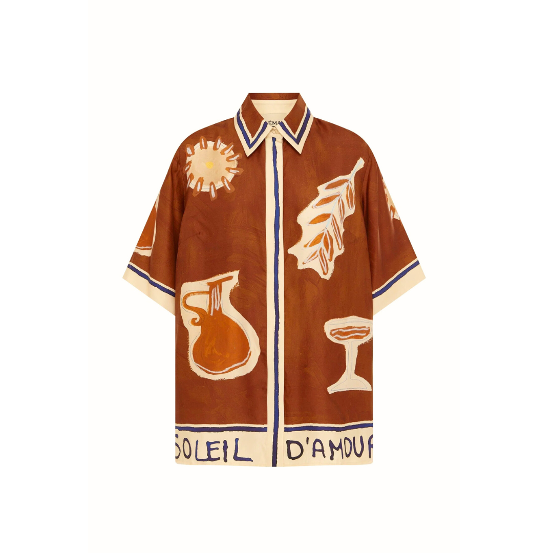 ALEMAIS SOLEIL D'AMOUR SILK SHIRT