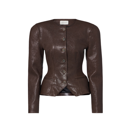 MAGDA BUTRYM LEATHER 15 BLAZER