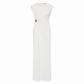 CHRISTOPHER ESBER STONE RUCHED DRESS